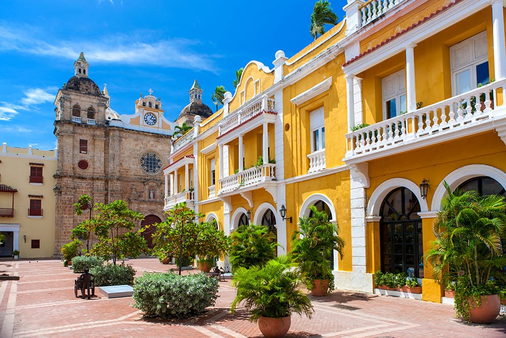 Square in the city of Cartagena de las Indias, Colombia Square in the city of Cartagena de las Indias, Colombia