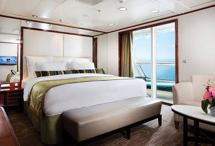 2-Bedroom Family Suite Master Bedroom on Pride of America