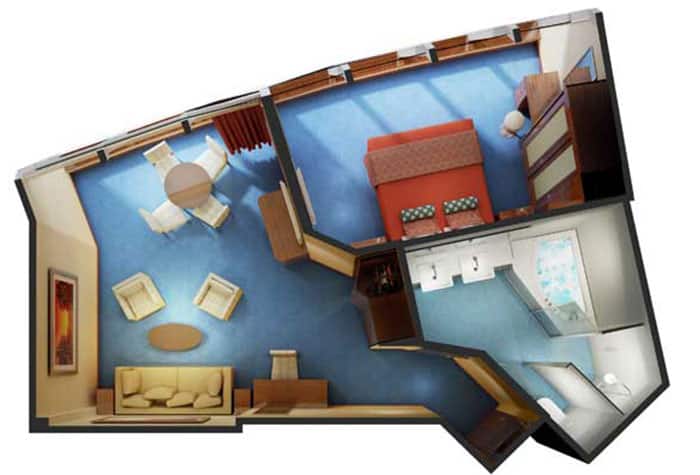 Deluxe Owner's Suite on Norwegian Dawn