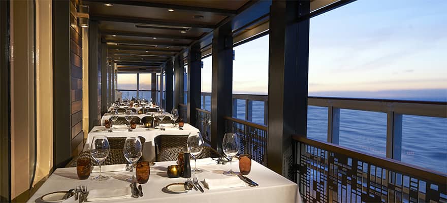 Spectacular dining options to match the view.